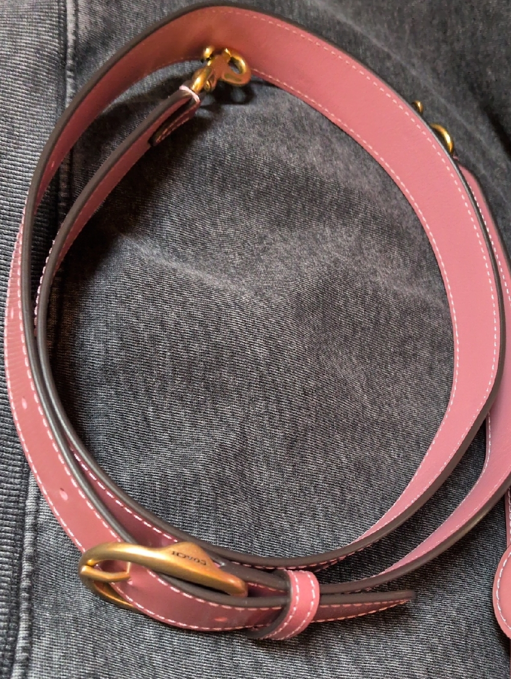 Coach Tabby Shoulder Bag 26 Spazzolato Peony - Picture 11 of 13